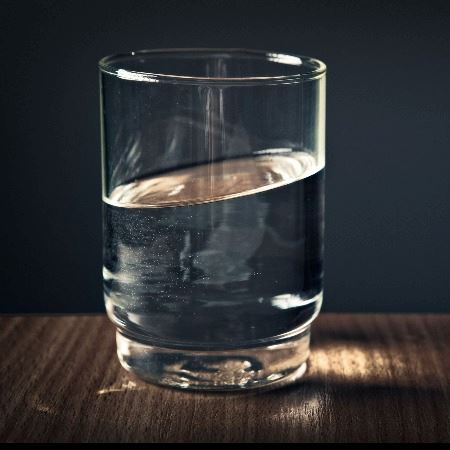 Image of glass filled with water